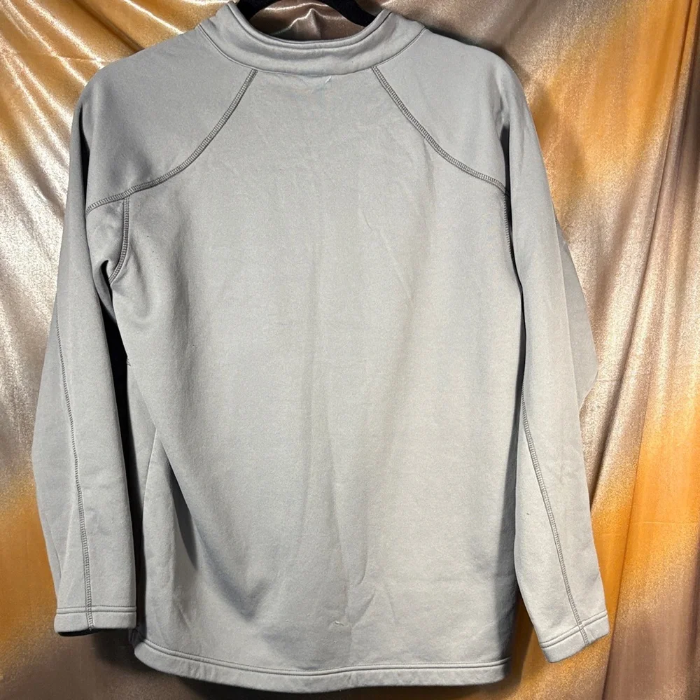 The North Face Light‎ Gray Quarter-Zip Pullover with polartec. Med GG